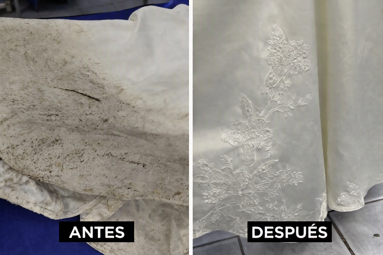 Antes y Después — Vestido de Novia